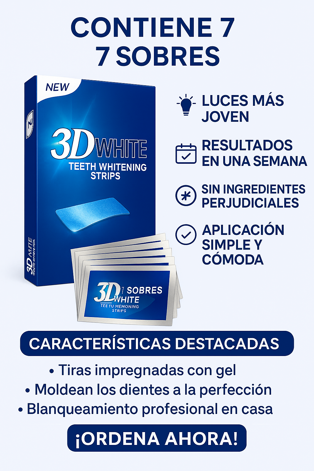 3D WHITE BLANQUEADOR DENTAL