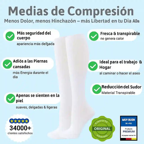 Medias completas de compresión Mevery